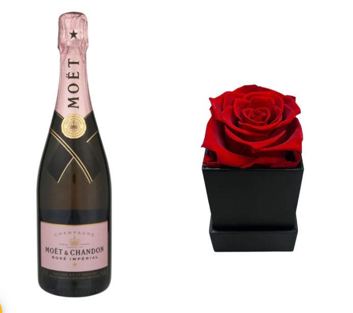 THE HEARTFELT CHAMPAGNE & ETERNAL ROSE GIFT SET
