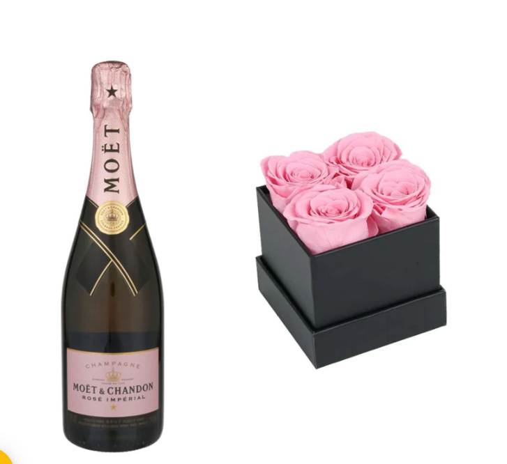 THE HEARTFELT CHAMPAGNE & ETERNAL ROSE GIFT SET