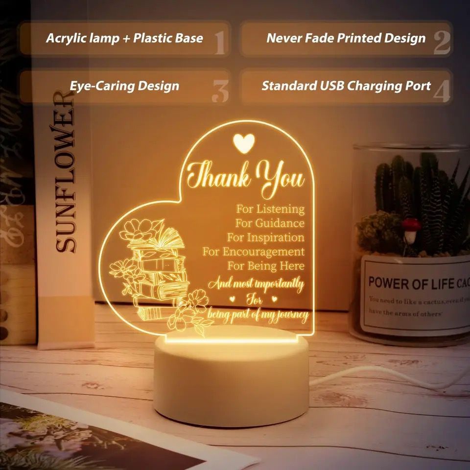Engraved 3D Gift - Thank You