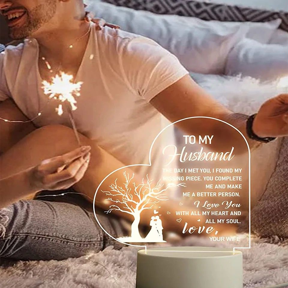 Engraved 3D Gift- To my Husband
