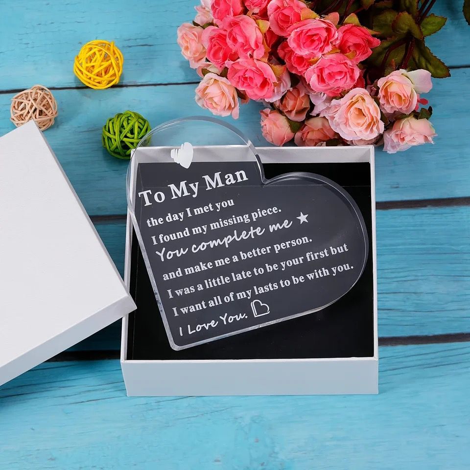 Engraved 3D Gift - To my Man