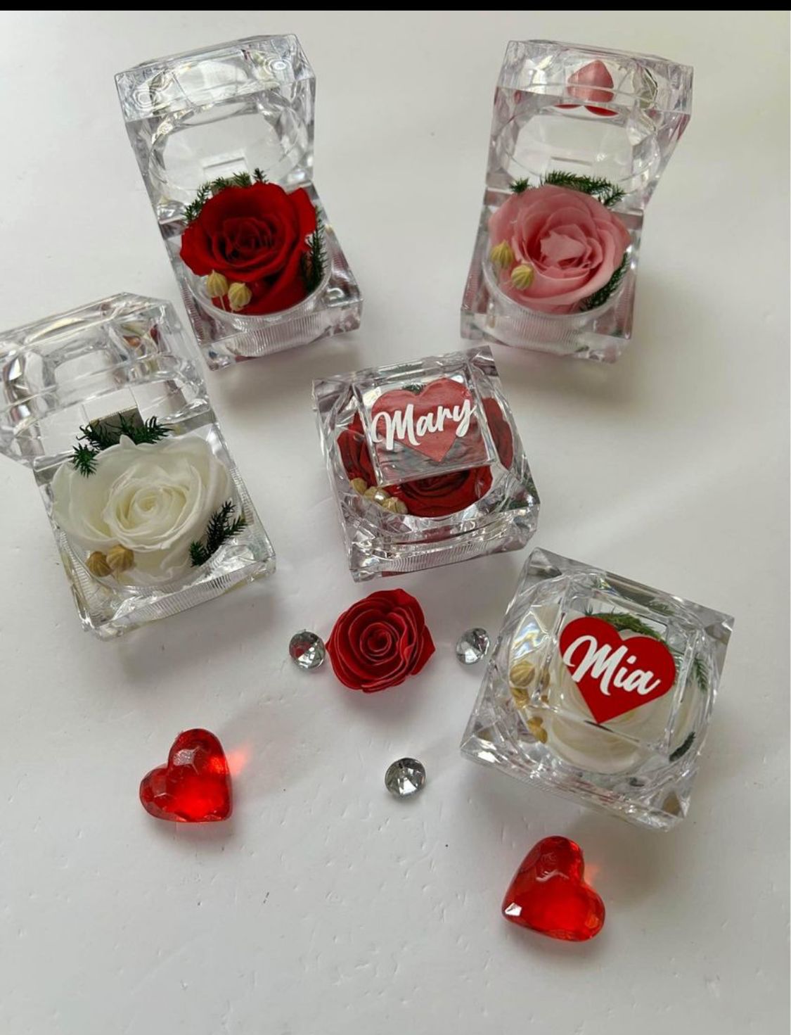 Forever Rose with Engraved Name
