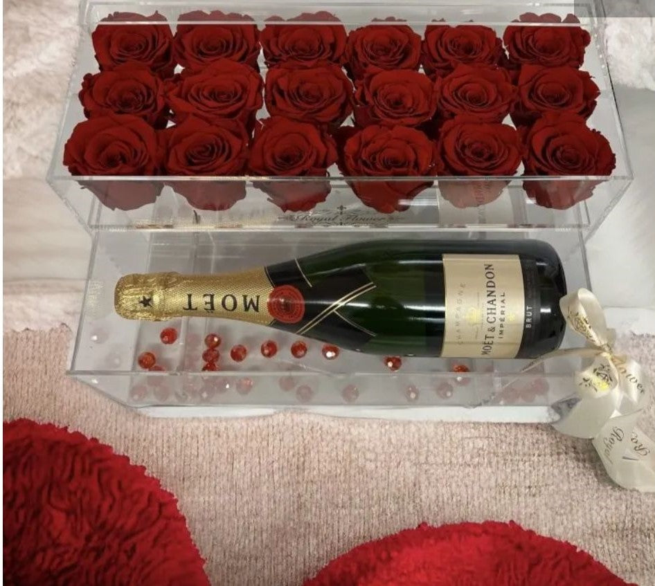 THE HEARTFELT CHAMPAGNE & ETERNAL ROSE GIFT SET