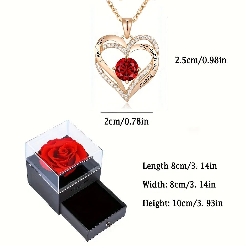 Love Me Forever Rose Jewelry Gift Box