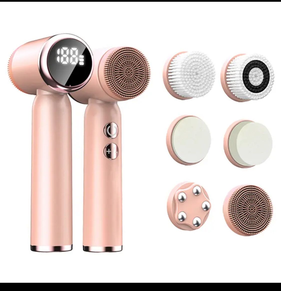 LED Waterproof Electric Facial Brush for Blackhead Removal and Pore Cleansing