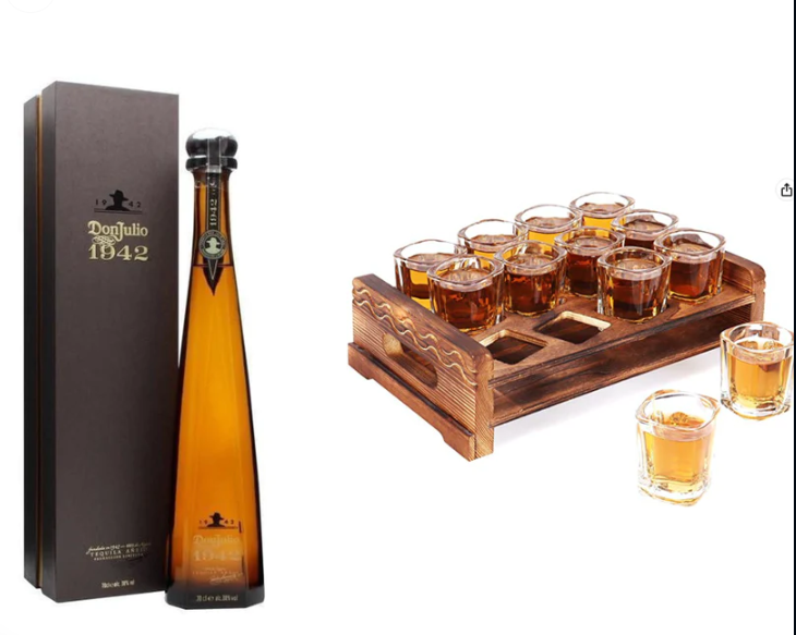Don Julio 1942 Tequila Anejo Preserved  Rose Gift Set