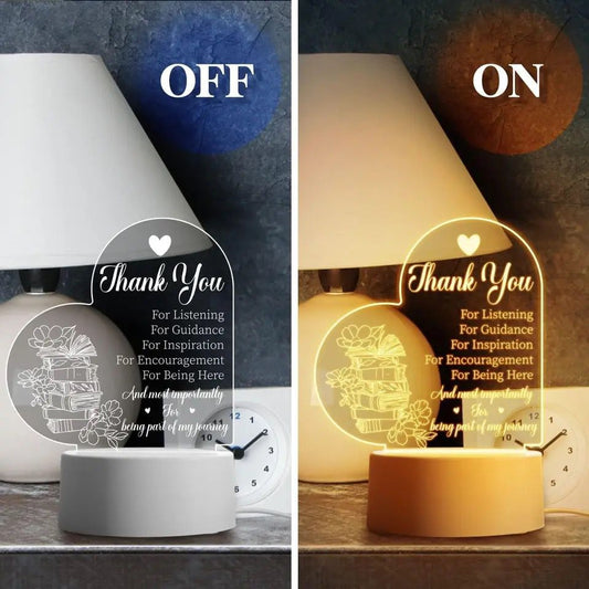 Engraved 3D Gift - Thank You