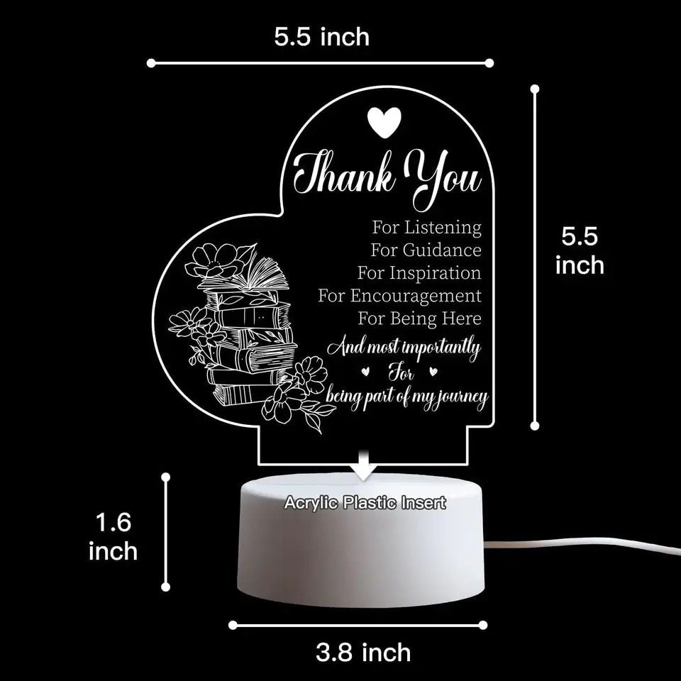 Engraved 3D Gift - Thank You