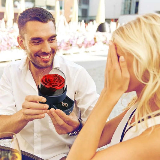 Love Me Forever Rose Jewelry Gift Box