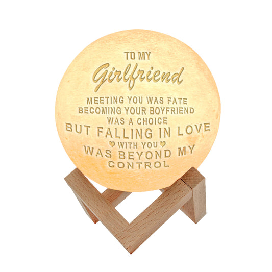 Engraved  3D lamp- To Girlfriend