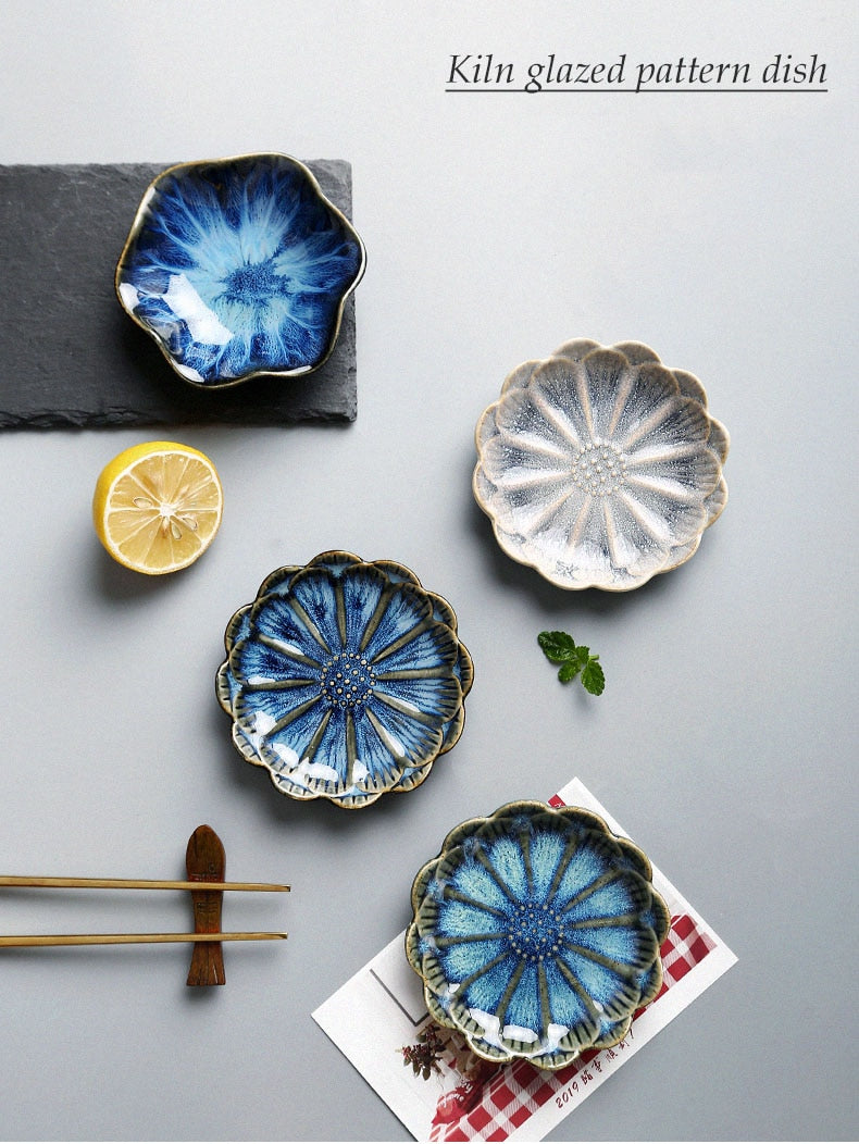 Amoyy Pastoral Ceramic  Plate & Food Tray