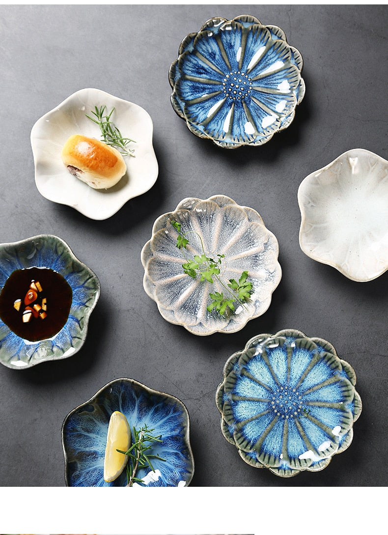 Amoyy Pastoral Ceramic  Plate & Food Tray