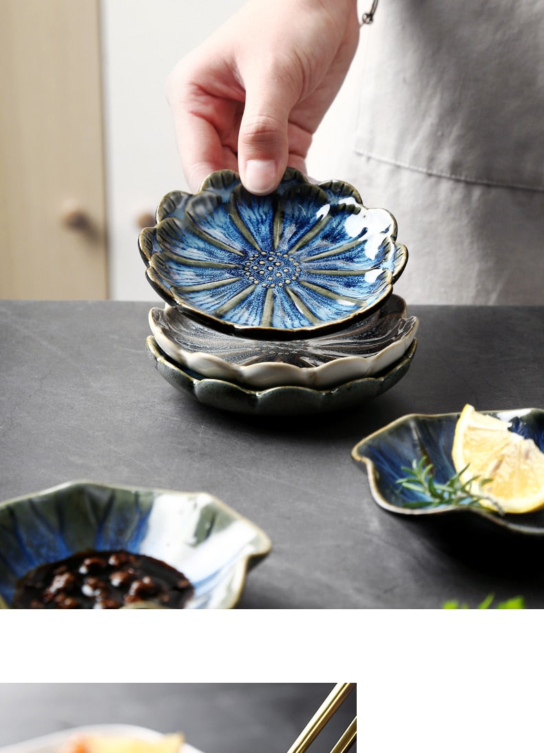 Amoyy Pastoral Ceramic  Plate & Food Tray