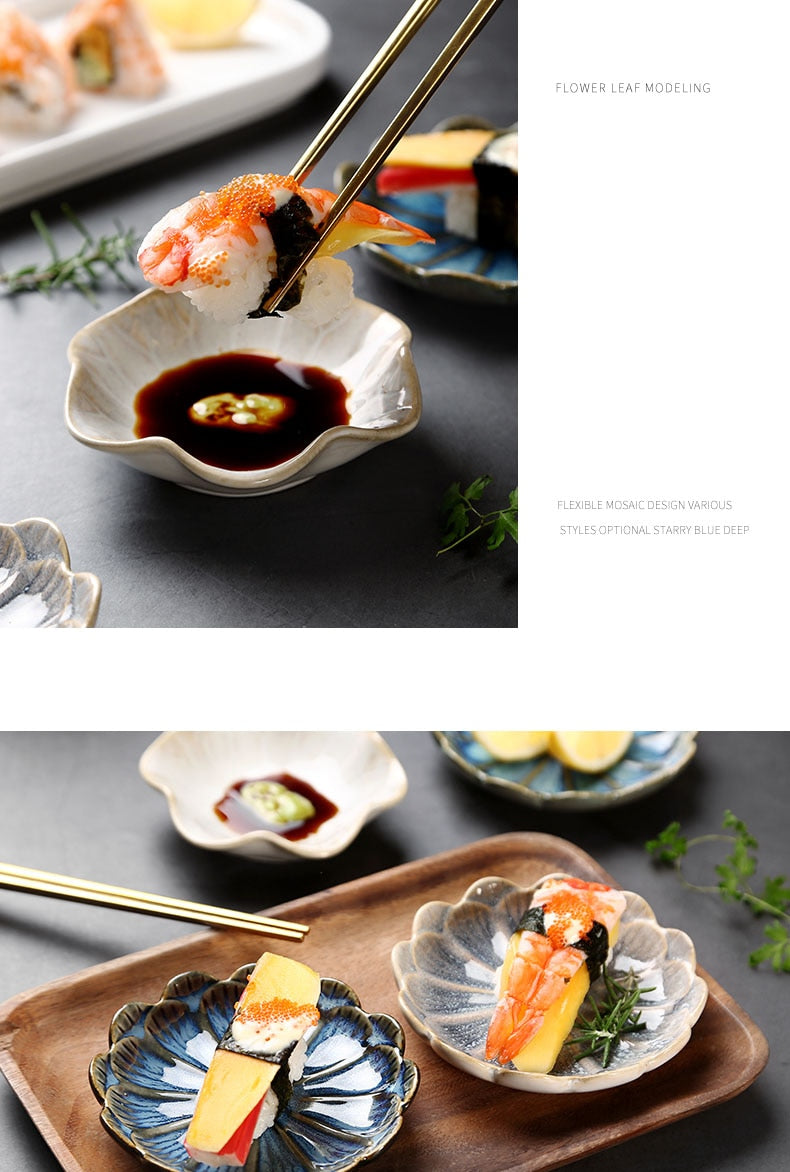 Amoyy Pastoral Ceramic  Plate & Food Tray