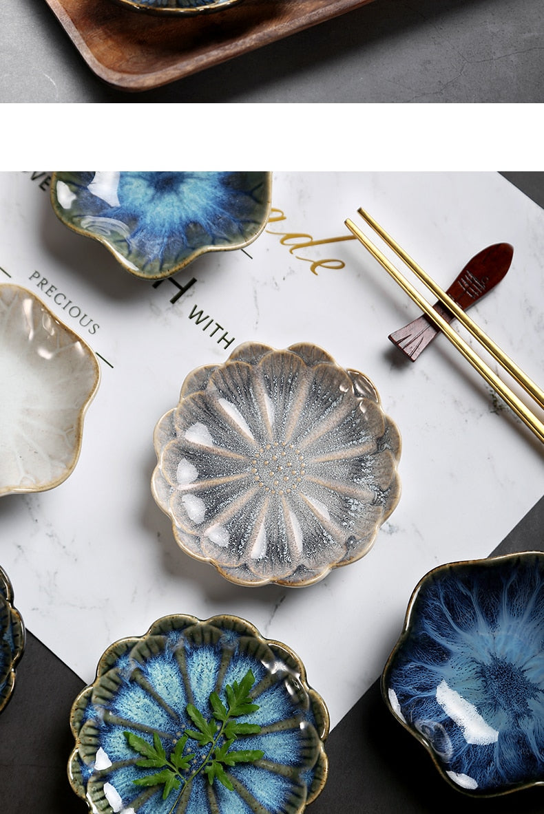 Amoyy Pastoral Ceramic  Plate & Food Tray